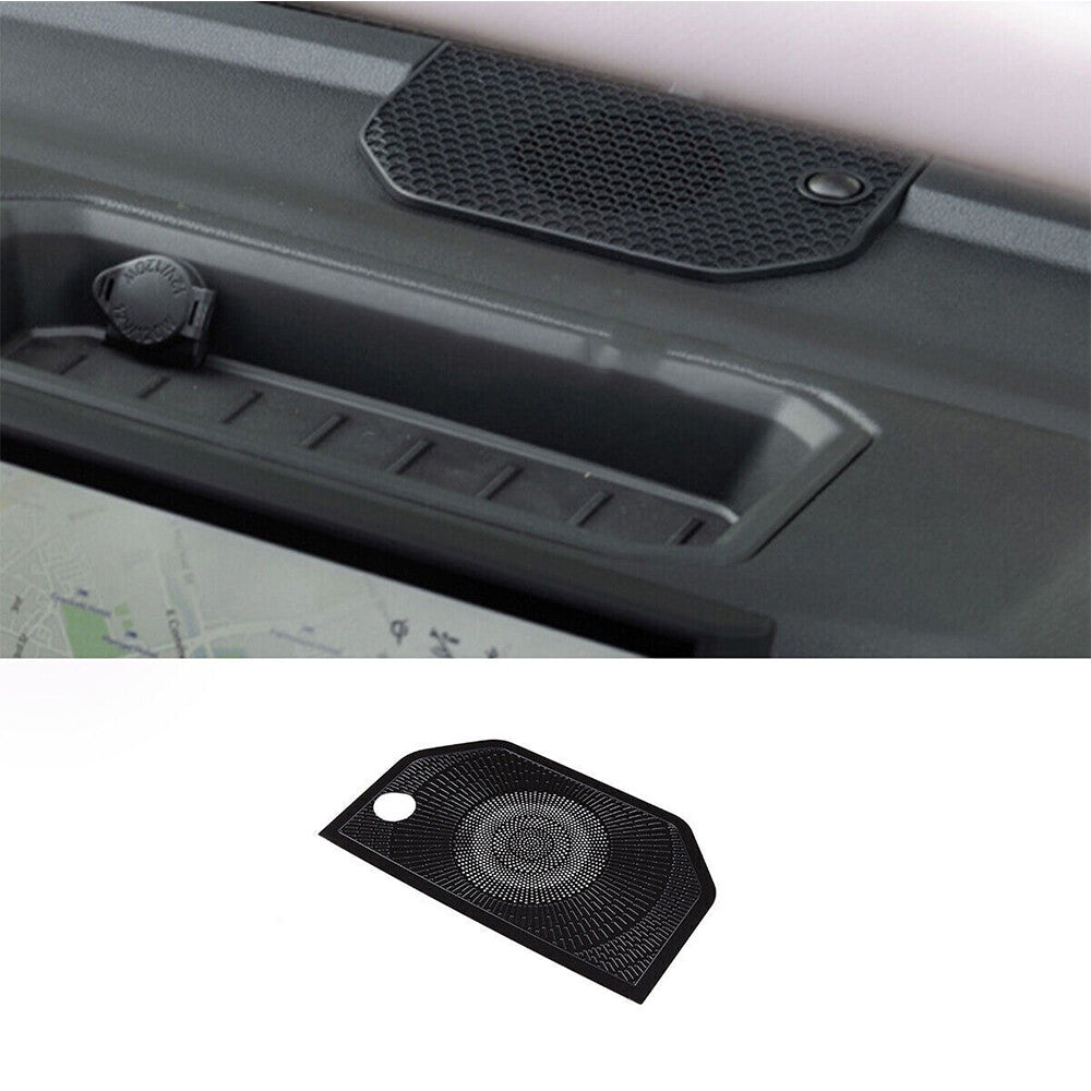 Steel Black Car Dashboard Speaker Mesh Net Panel Cover For Toyot@ Tundr@ 2022-23