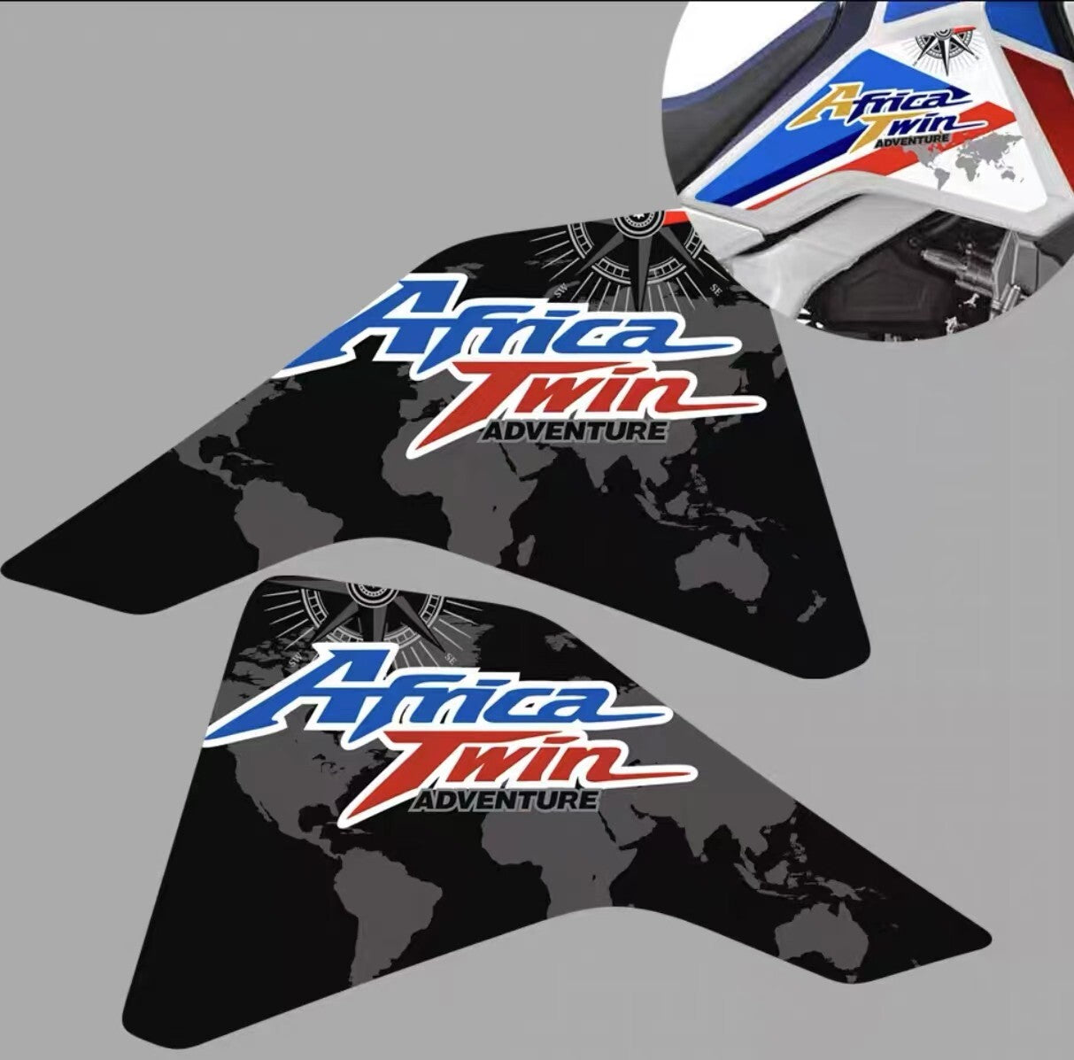 ADESIVI 3D PROTEZIONE FRONTALE COMPATIBILI CON MOTO for HONDA 1100L AFRICA TWIN 2022