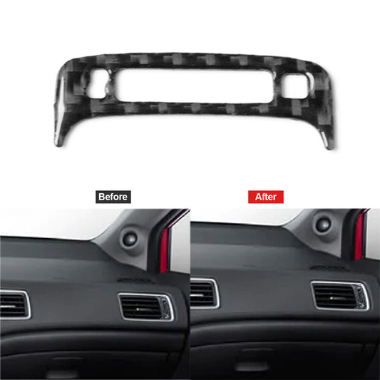 Carbon Fiber for Co -pilot Vent Outlet Trim Cover for Honda for Civic Coupe 2013-2015