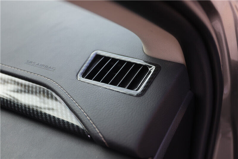 Instrument LR Air Outlet Vent Trim Fit for Lexus NX 2015-20 Black Carbon Fiber