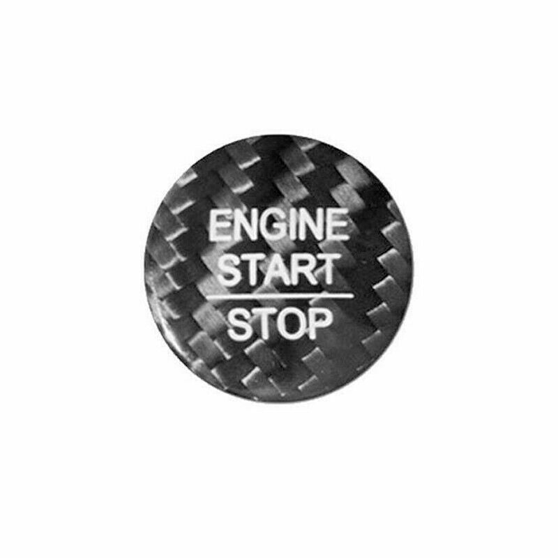 Black Engine Start Stop Button Cover Trim