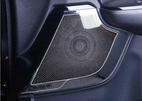 for Honda CRV CR-V 2017-2021 Black Titanium Inner Door Speaker Cover Panel Trim