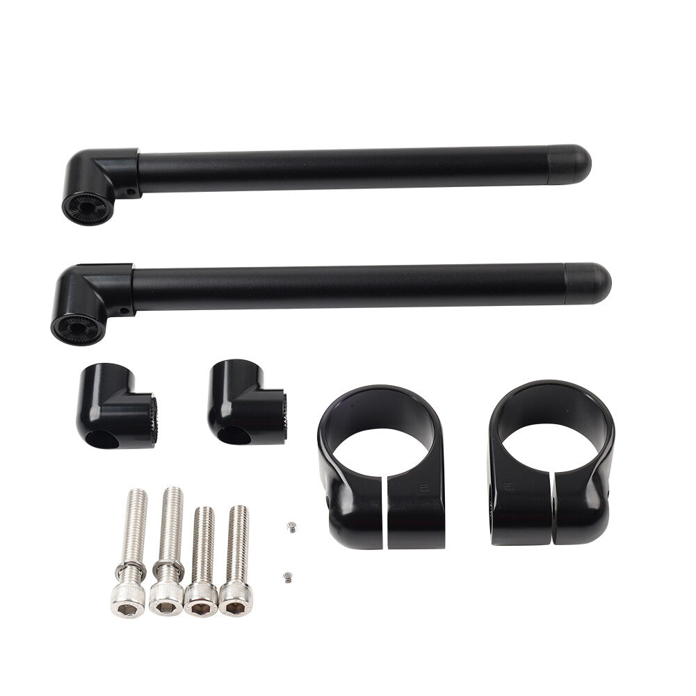 Cafe Racer Bars 7/8 Motorcycle Universal Clip-On Handlebar Fork Tube 51MM