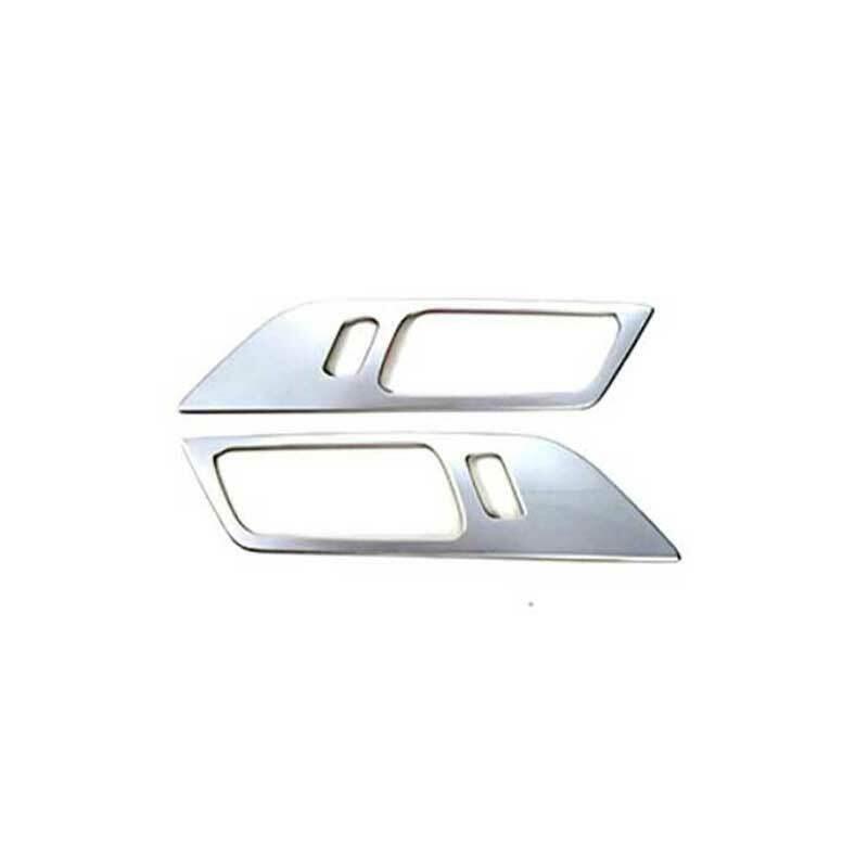 Fit for Ford for Mustang 2015-2022 Silver Steel Interior Door Handle Cover Trim 2PCS