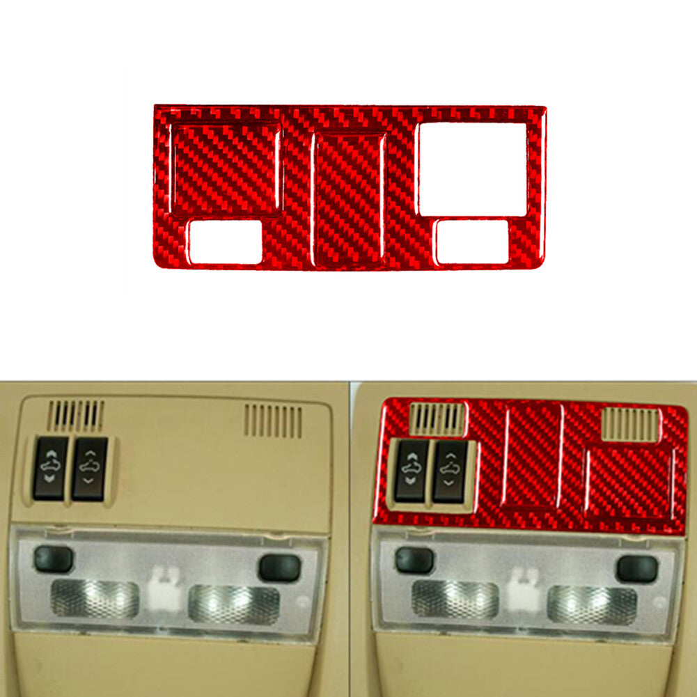 3X Red Carbon Fiber Sunroof Button Trim For Silverado/tahoe/ for sierra 07-14 Type E