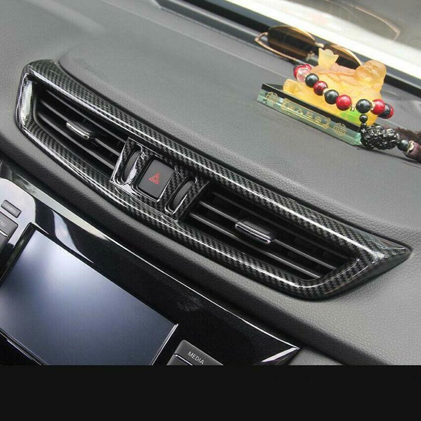for Nissan Rogue Sport 17-2022 Carbon Fiber Dashboard Air Vent Outlet Cover Trim