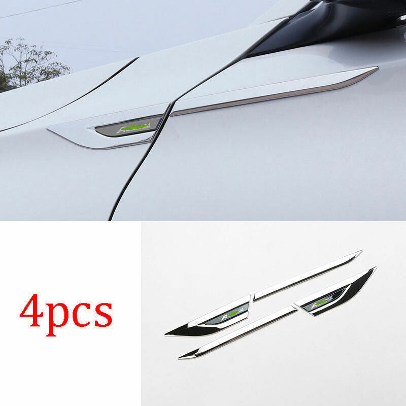 for Honda Accord 10th 2018-2022 Steel Black Fender Side Air Outlet Cover Trim 4X