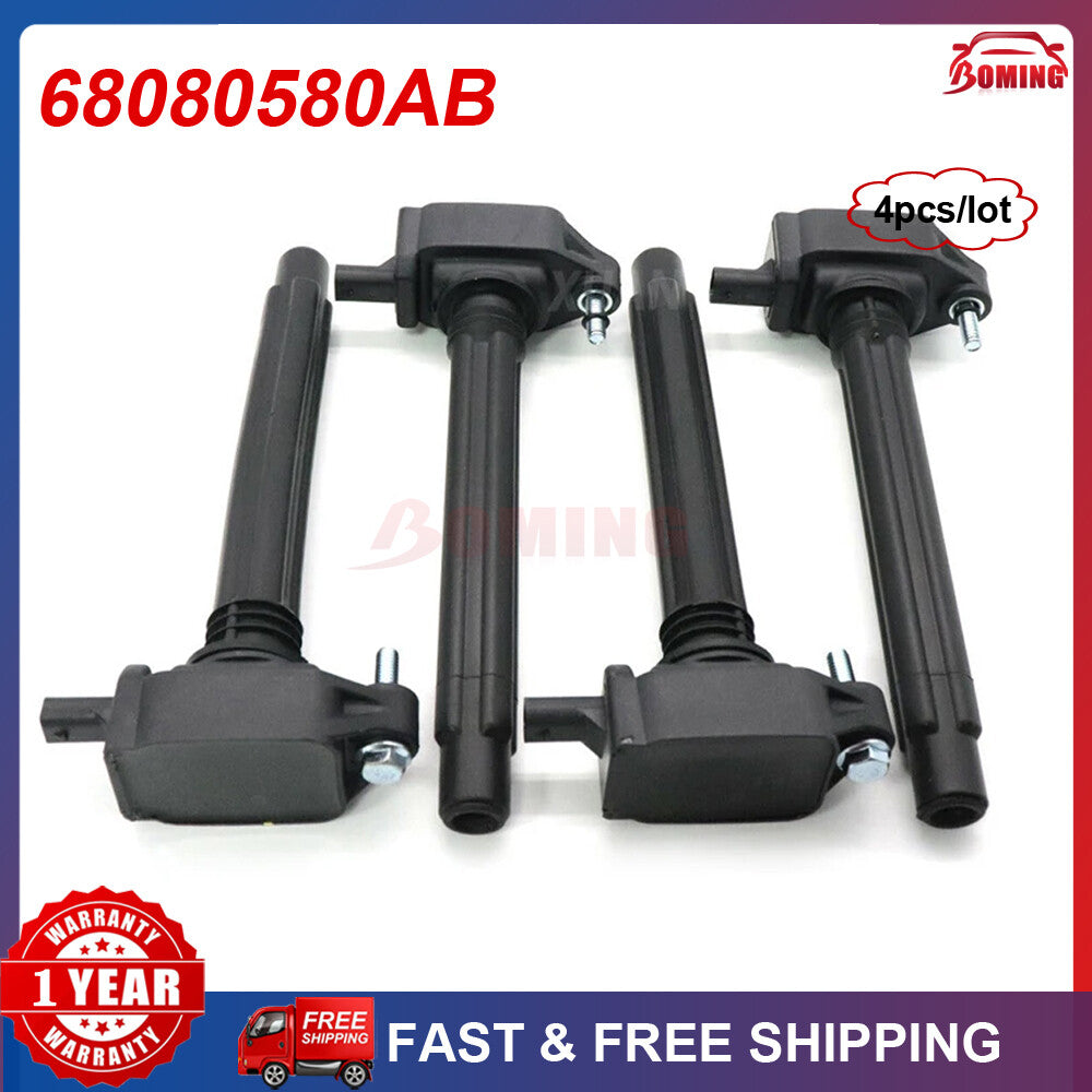 68080580AB New Ignition Coils Fits for Jeep Renegade 2.4L L4 15-21 68242286AA
