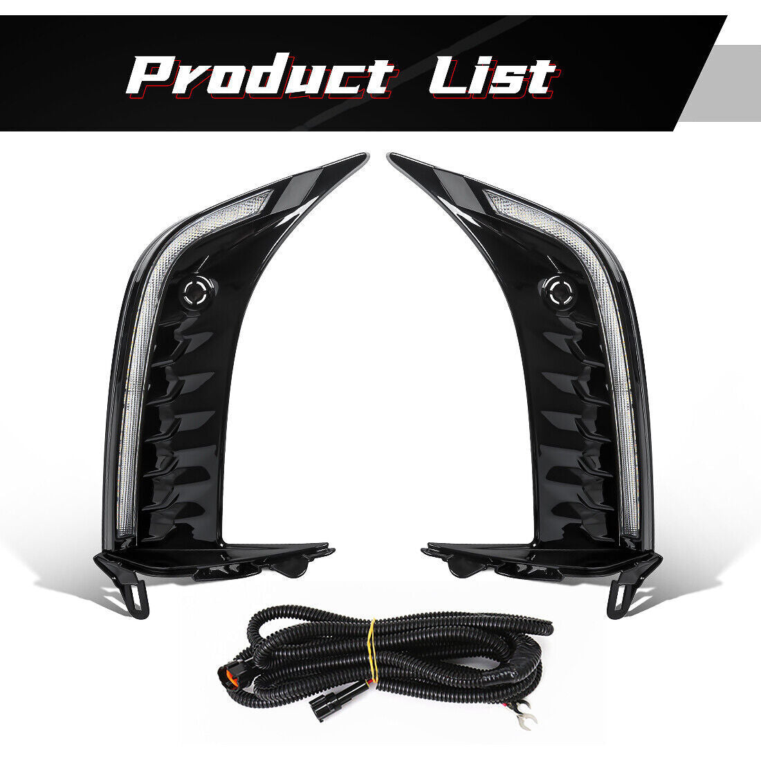 White Daytime Running Lights (DRL) with Cornering Function for 2025 for Toyota for Camry SE XSE