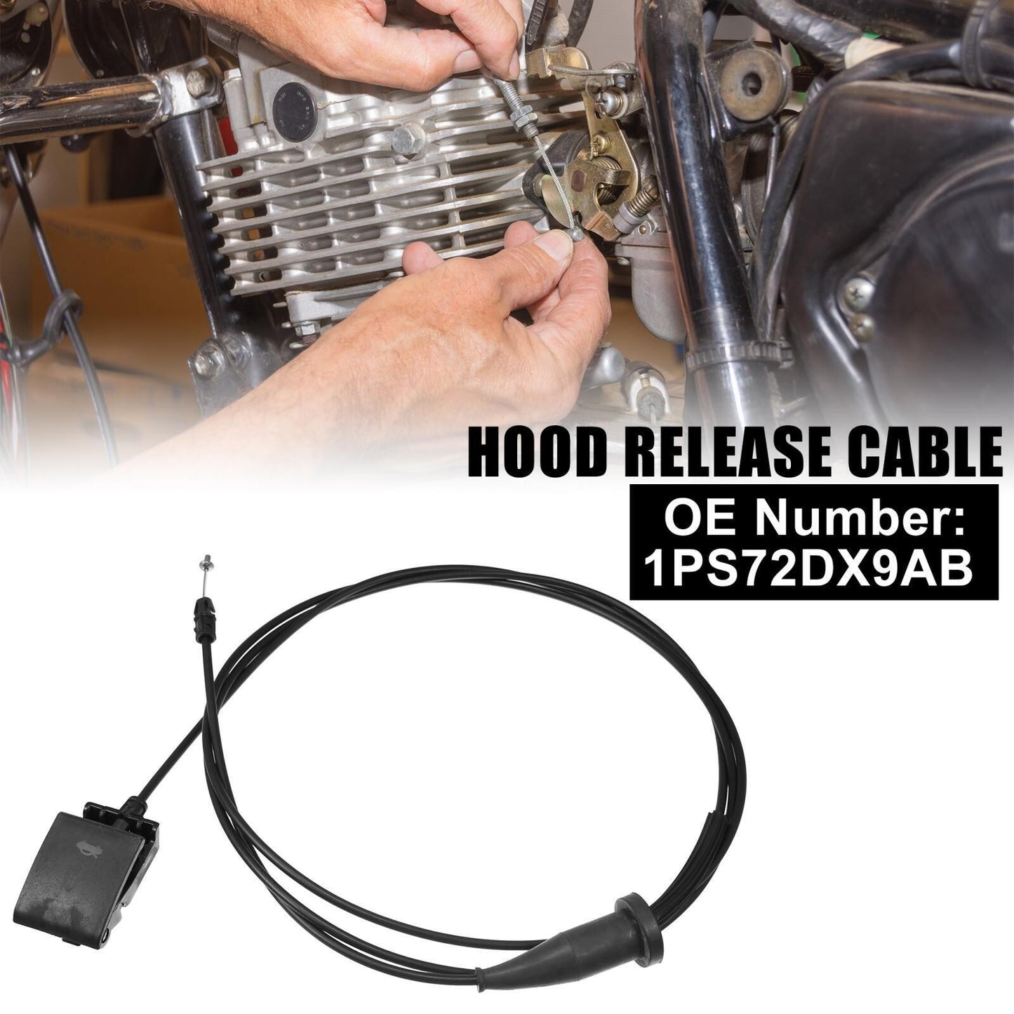 Hood Release Cable Handle for Chrysler 300 for Dodge Charger 912-450 1PS72DX9AB