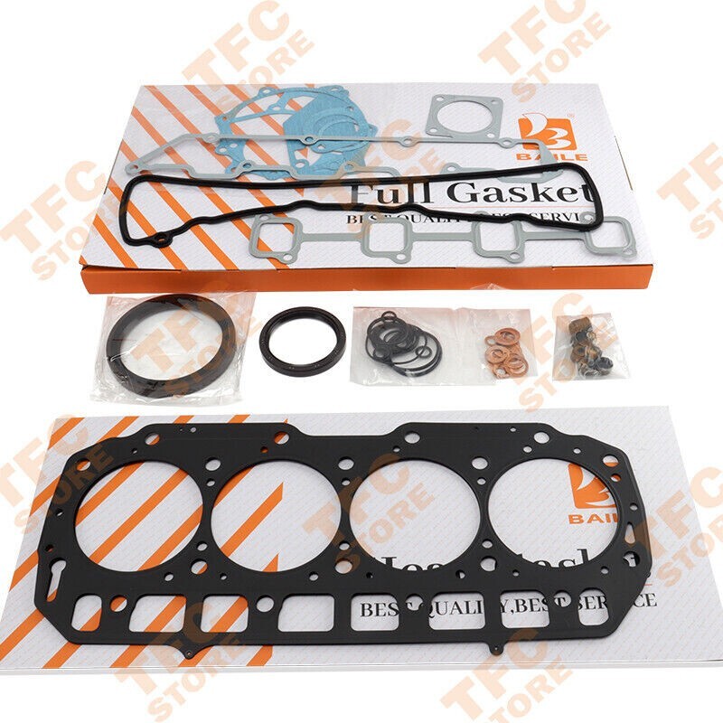 New Full Gasket Set Kit For Yanmar 4D98E 4TNE98 Engine With Cylinder Head Gasket
