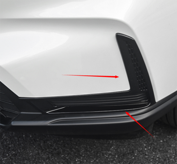 for Honda CRV CR-V 2023-2024 Black Front Fog Light Fog Lamp Eyebrow Cover Trims