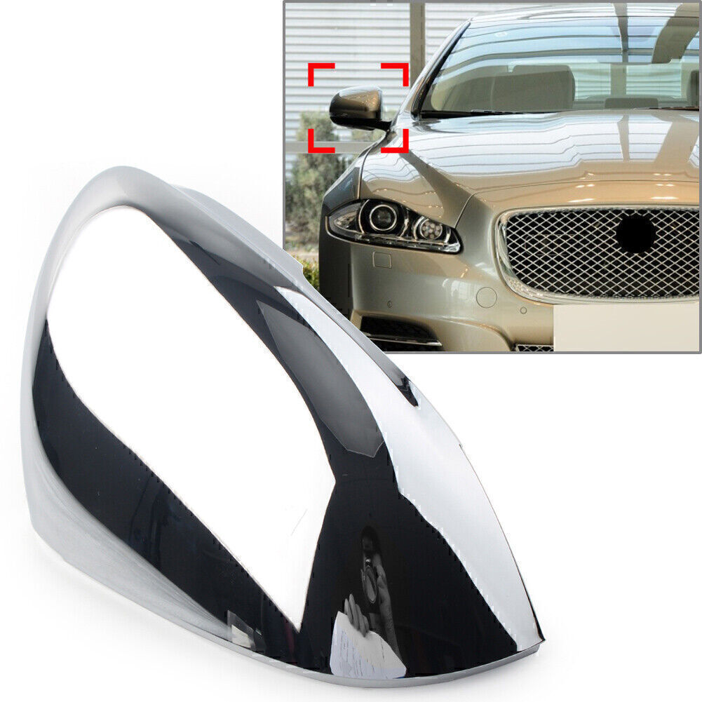 1Pcs Right Side Rear View Mirror Cover Cap Chrome for Jaguar XF XFR XFR-S XJ