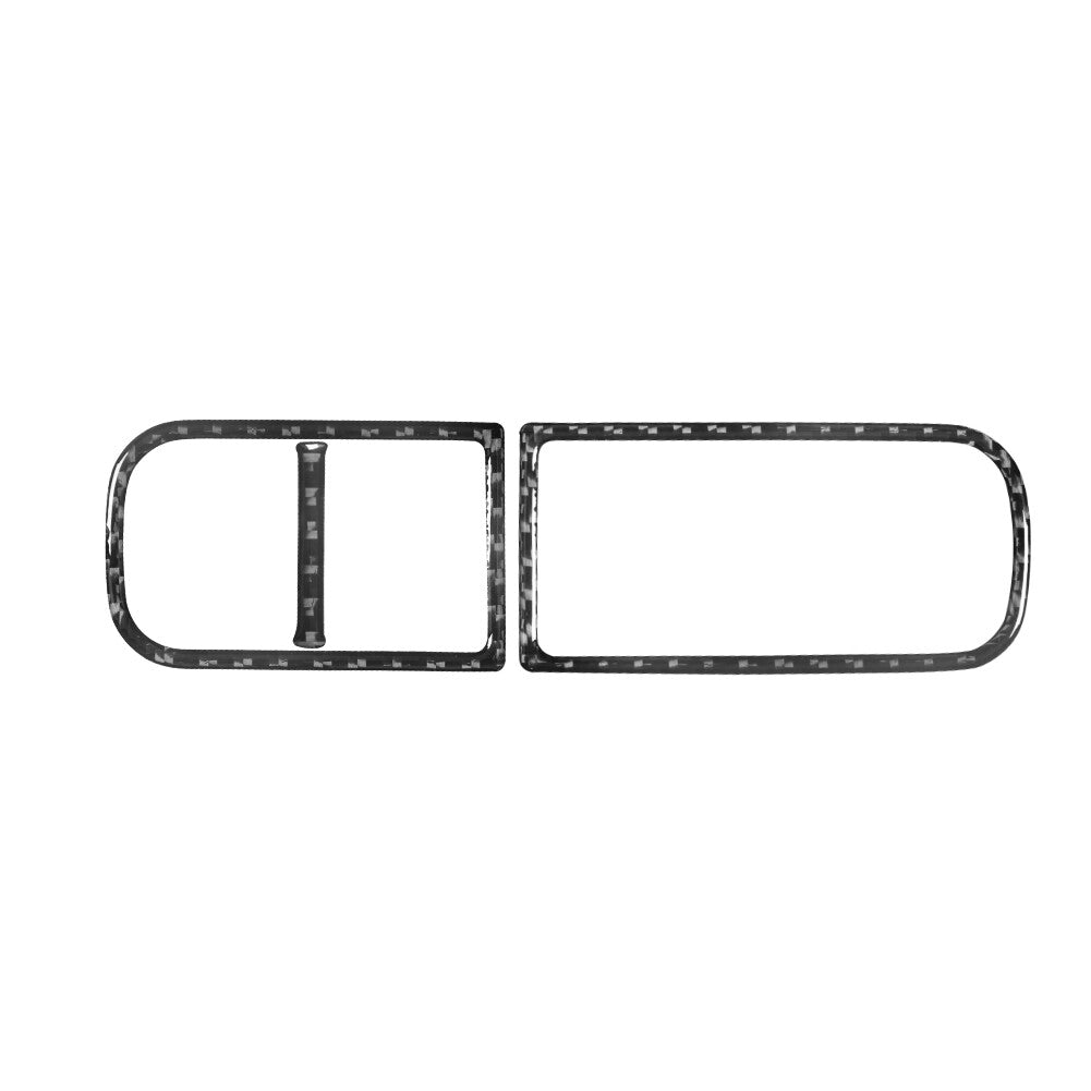 Carbon Fiber Center EPB Console Storage Frame Trim for Volkswagen for Tiguan 2013-17
