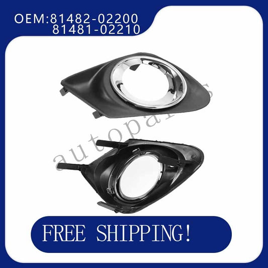 1 dual fog light grille cover 81482-02200 81481-02210 for Toyota