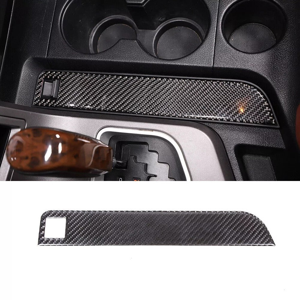 Soft Carbon Fiber Interior Center Console Strip Sticker Trim For Tundra 07-2013