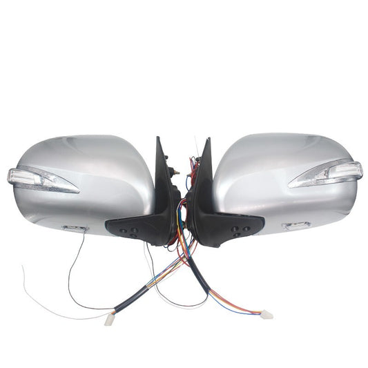 for Toyota Hiace Sliver Electric Reflector Rearview Mirror Exterior Led Light