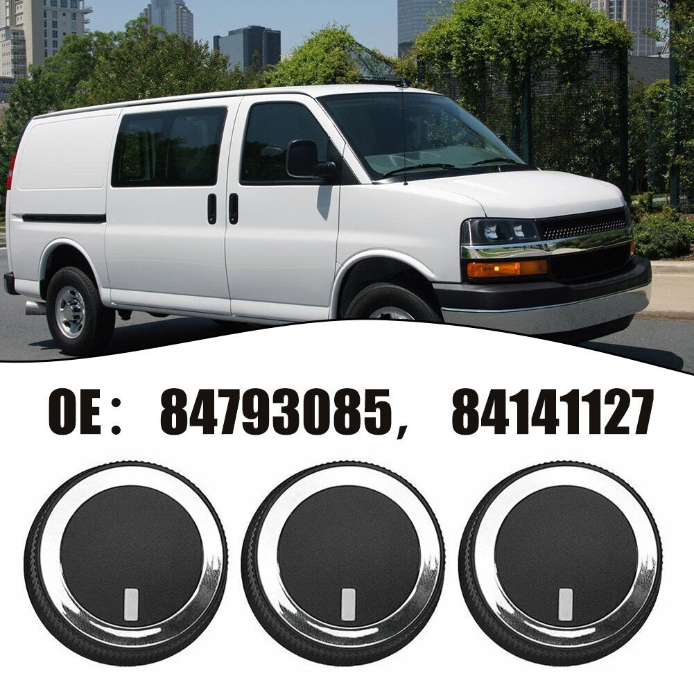 3x AC Heater Control Knob Air-con Buttons Switch for Chevrolet Express 84793085