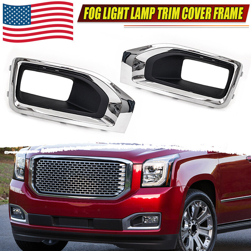 Front bumper fog light cover replacement part for GimCheese for Yukon 2015 - 2020 XL