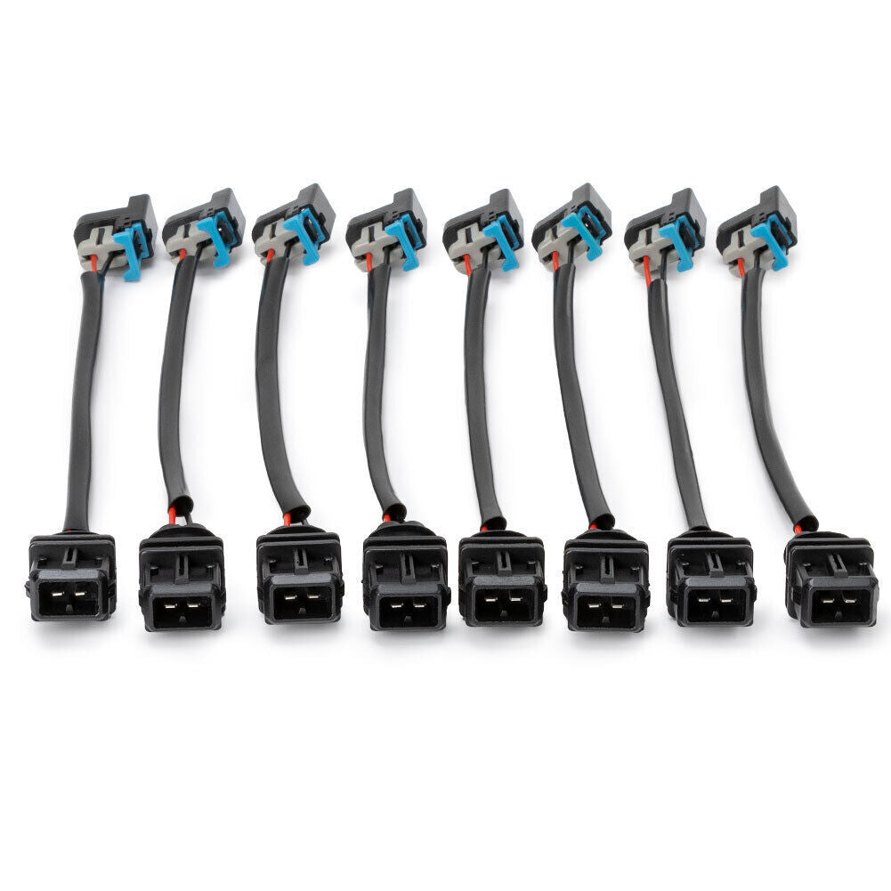 8X For Jetronic EV1 to for Mini Multec 2 Fuel Injector Wire Harness Adapter