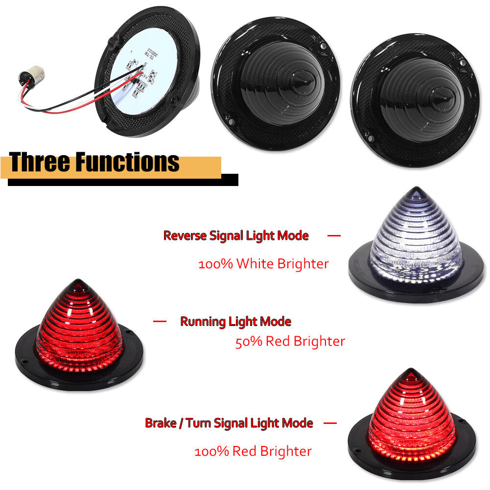 Smoke effect suitable for 1961/1960 Impala Bel Air LED taillights and spare light lens kit