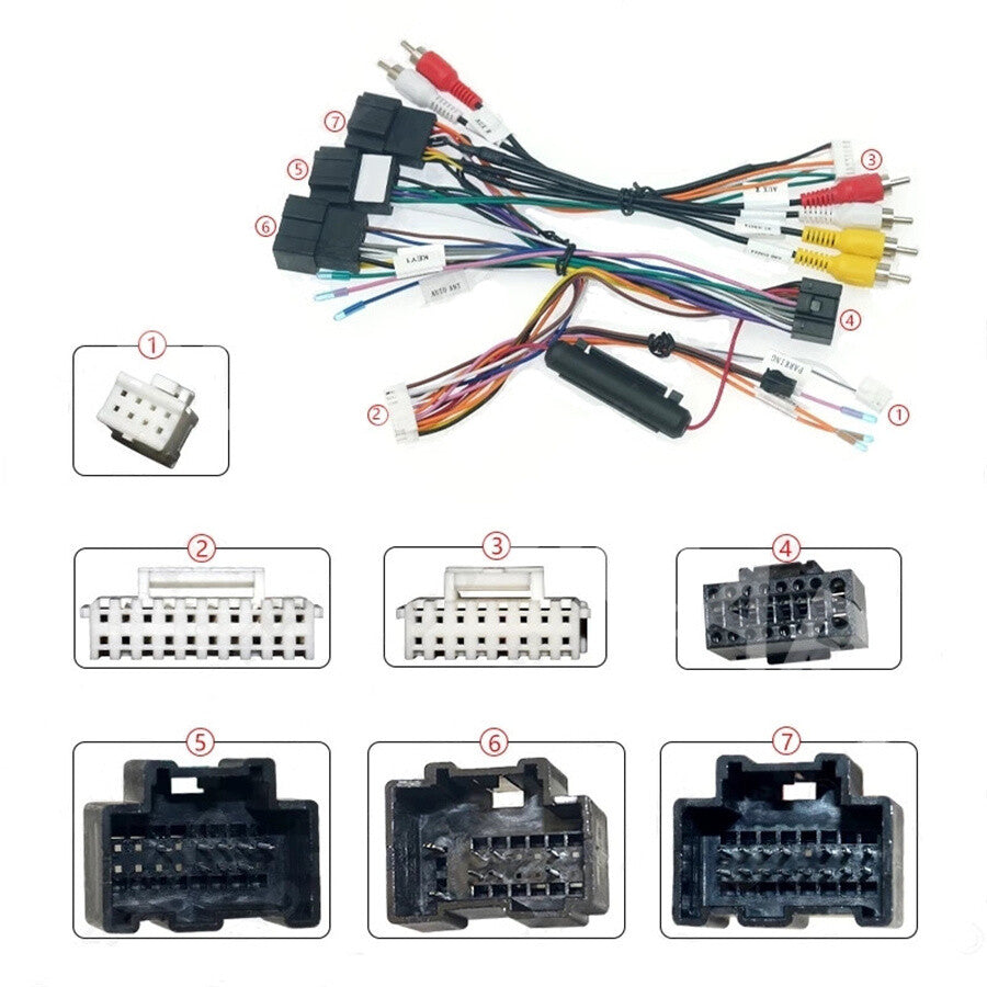 16 PIN Car Stereo Replacement Radio Wiring Harness Fit for GMC for Yukon 2007-2014