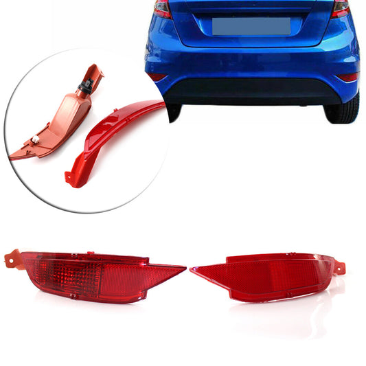 2X Rear Bumper Reflector Fog Left Right Light Lamp Fit for Ford Fiesta Mk7 2008-12