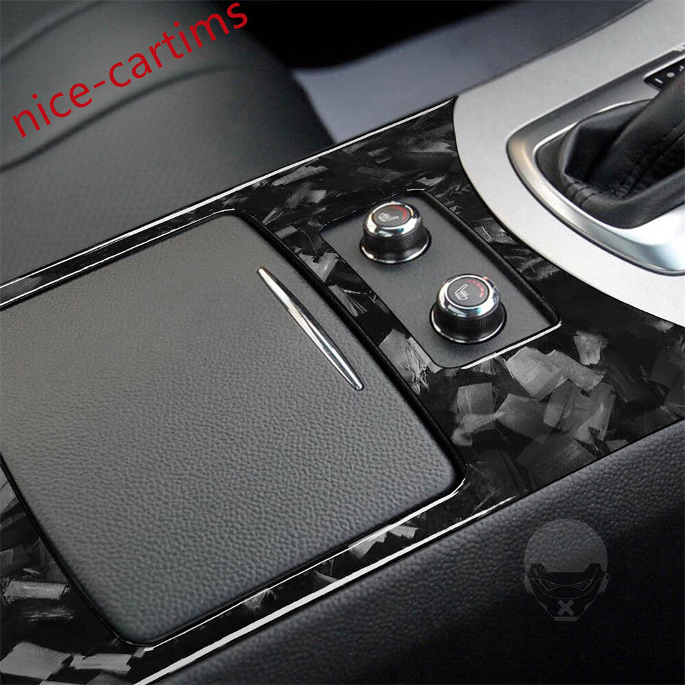 Forged Carbon Fiber Gear Shift Storage Box Trim for Infiniti G37 Sedan 2007-2009