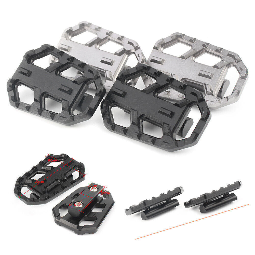 Front Footpegs Foot Pegs Fit for BMW R Nine T Scrambler 2016-2017 Black/Titanium