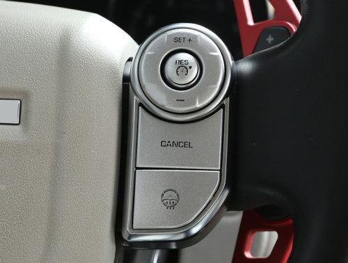 Car Inner Steering Wheel Button Cover Trim for Land Rover Range Sport 2014-2017