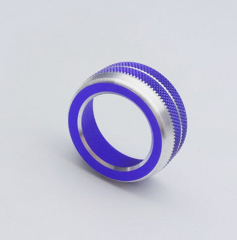 1Pcs Blue Car Volume Switch Button Ring Trim for BMW 3 Series G20 330i 2019-2020