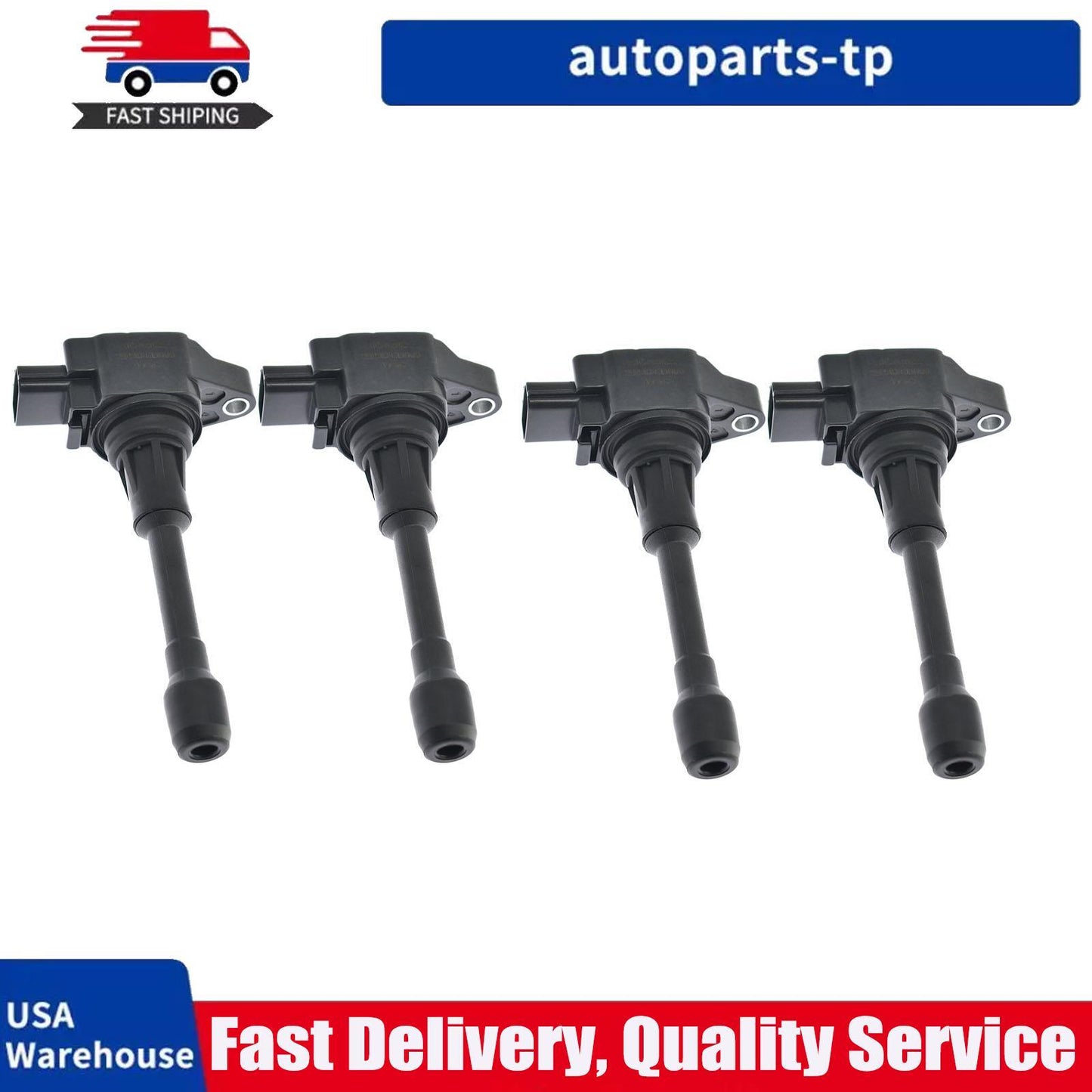 4x Ignition Coils 22448-ED000 for Infiniti FX50 QX60 for Nissan Altima Sentra Versa