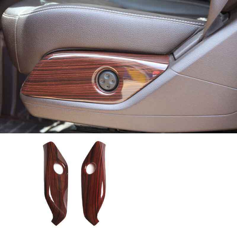 for Benz GLS GLE 2016-19 Brown Wood Grain for Seat Adjust Handle Button Panel Trims