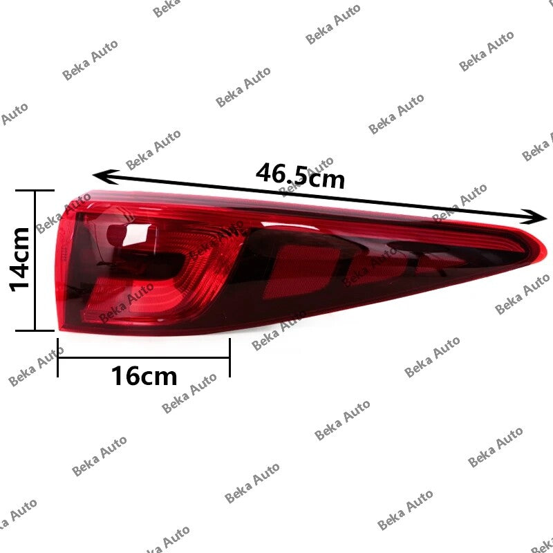 One-piece set for Kia Sportage KX5 (2016, 2017, 2018) left rear taillight and brake light.
