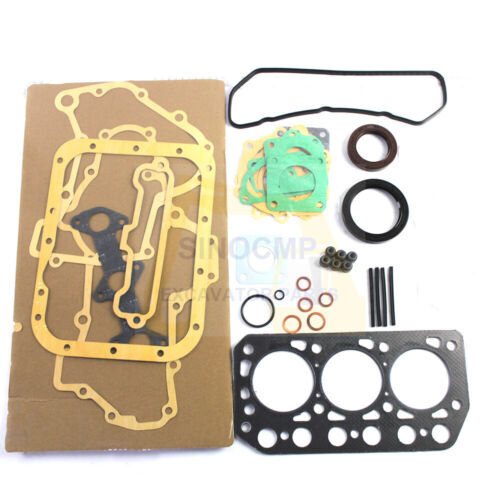Engine Gasket Kit for Mitsubishi TU170F Tractor MM15T for Mini -ExcavatorLoader K3D/
