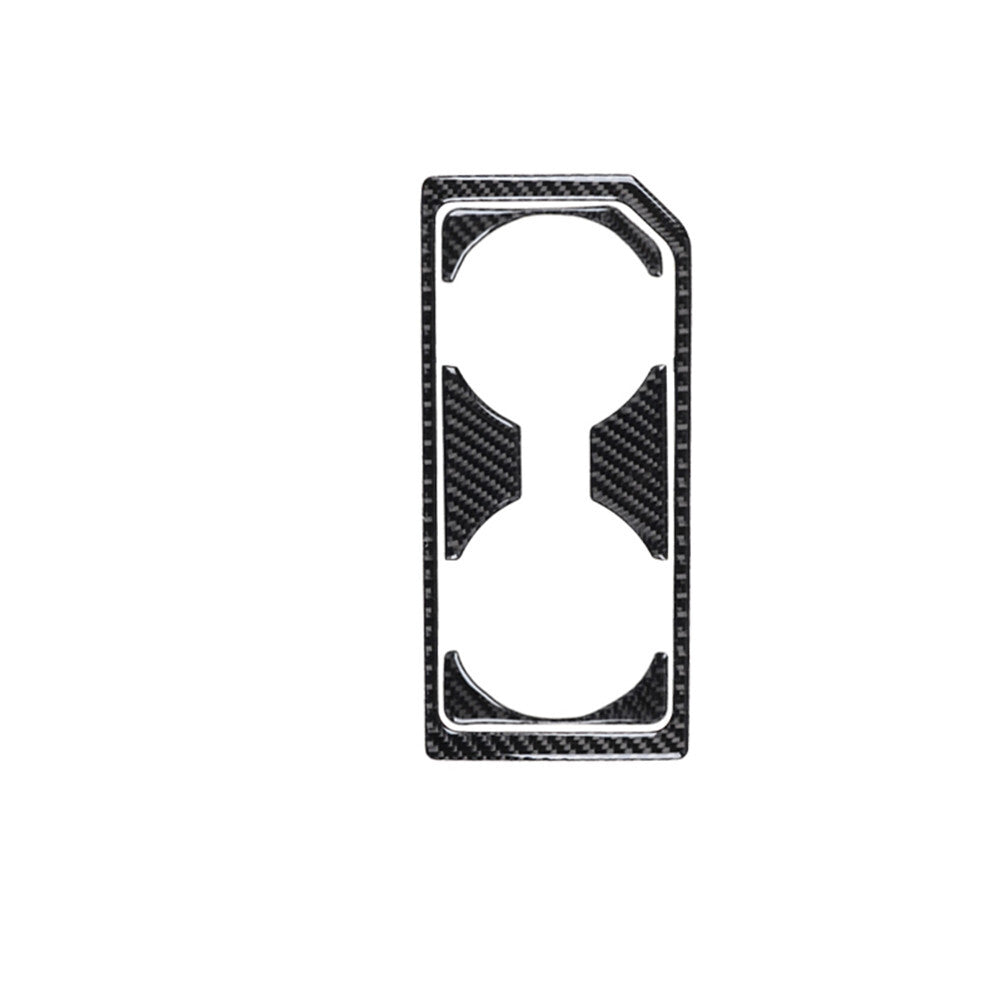 Carbon Fiber Interior Front Center Cupholder Cover Trim for Ford F-150 2015-2017