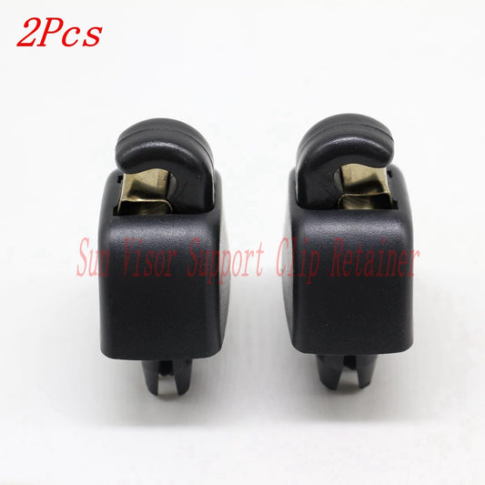 2Pcs Black Sun Visor Support Clip Retainer 6R0857561Y20 for VW for Passat 12-15