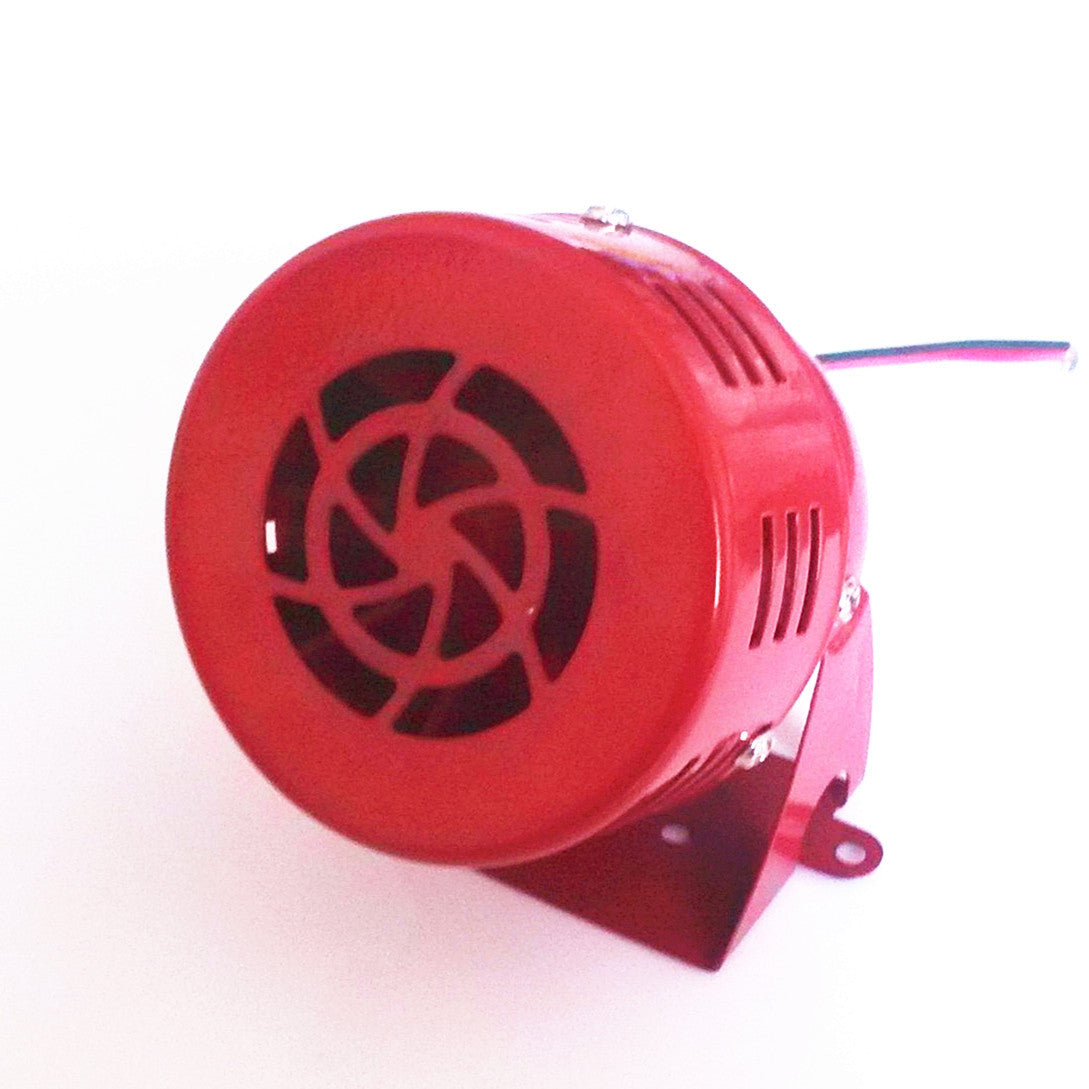 Motorcycle Red Driven Air Raid Siren Tornado Horn Alarm Loud Sound Fire Security