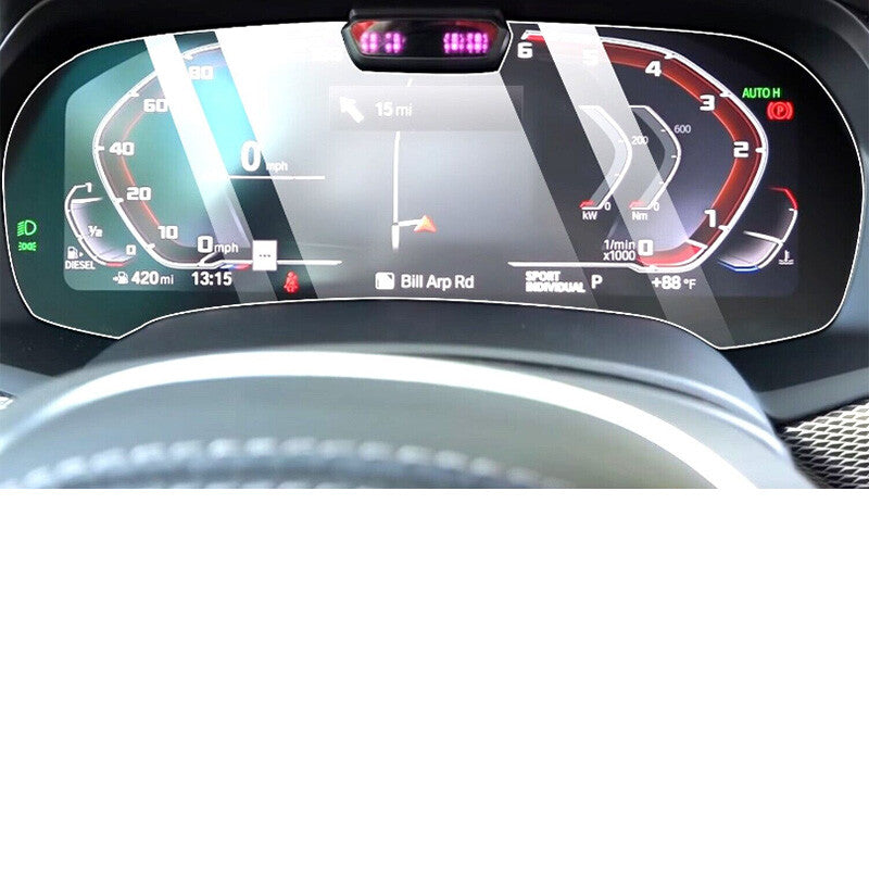 for BMW X7 2019-2022 Instrument Cluster Screen Protector Tempered Glass Cover