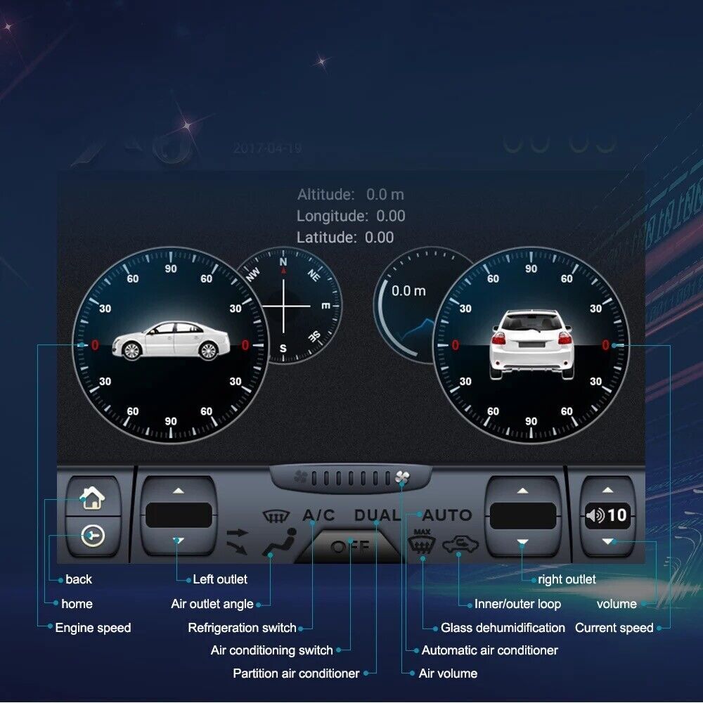 for Volkswagen for VW Polo 10.4 Touchscreen radio GPS Navigation CarPlay Android