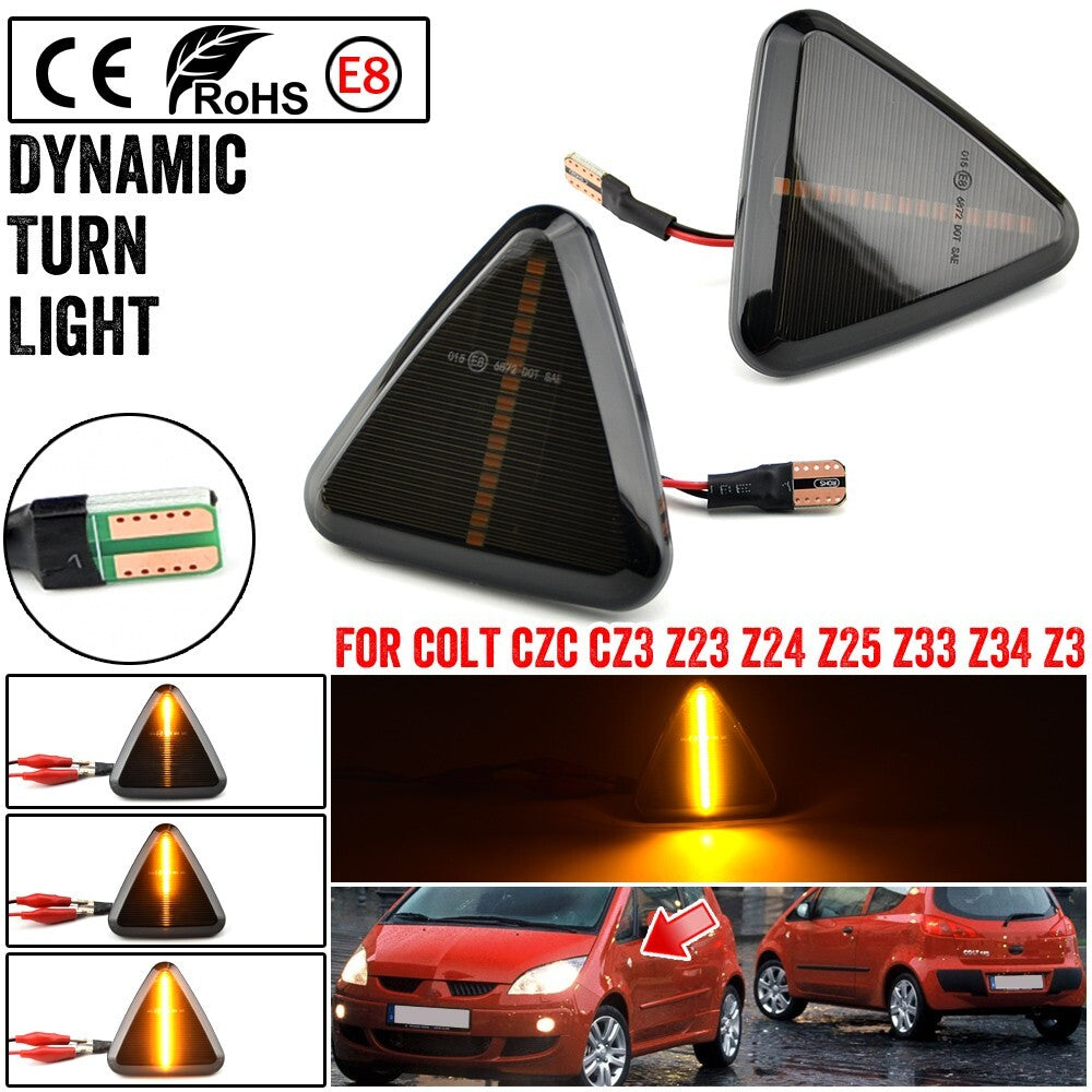 Dynamic Side Marker Turn Light signal lamp for Mitsubishi Colt CZC CZ3 Z23 Z24