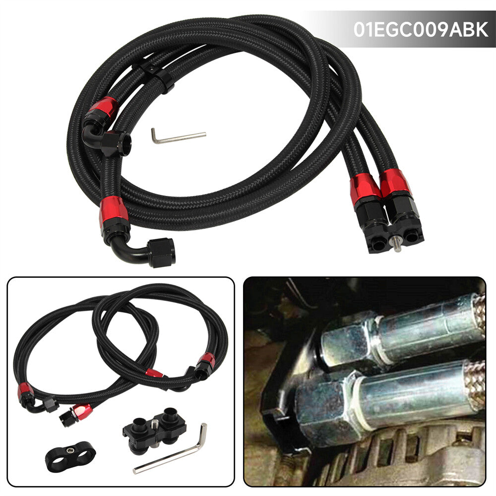 Oil cooler Adapter Hose Kit for BMW E36 Euro,E82,E9X 135/335,E46 M3 Black