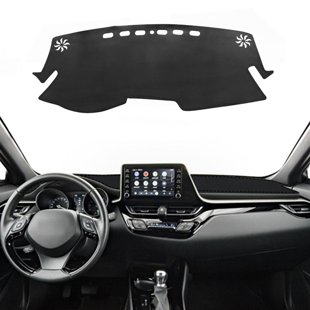 for Toyota CHR C-HR 2016-2023 Black Car Dash Cover Mat Dashboard Pad DashMat