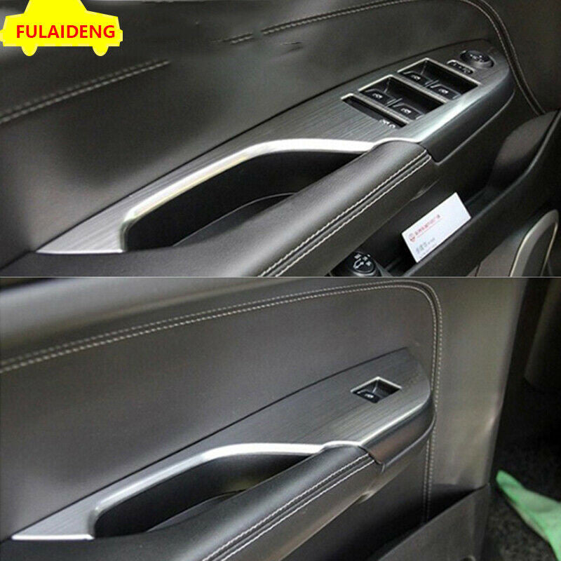 4Pcs for Cadillac SRX 2010-2016 Matte Silver Window Lift Panel Switch Cover Trim