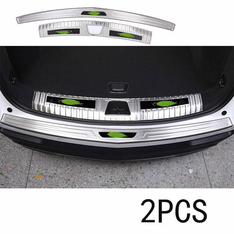 2X Rear Bumper Protector Guard Trim Stainless Steel Fit for Cadillac XT4 2019-23