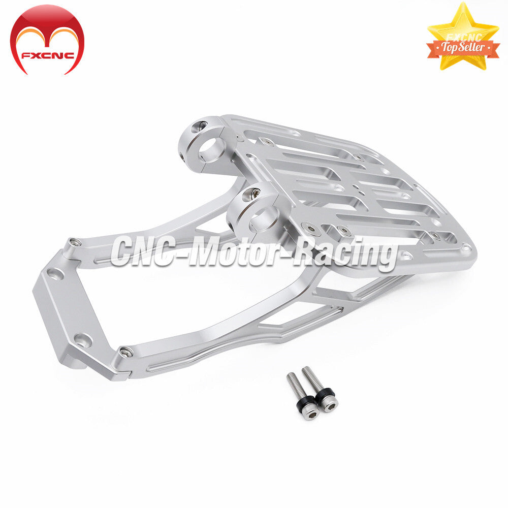 Silver for DAX125 ST125 2022 - 2025 CNC rear luggage compartment with carrying shelf and tail mount.