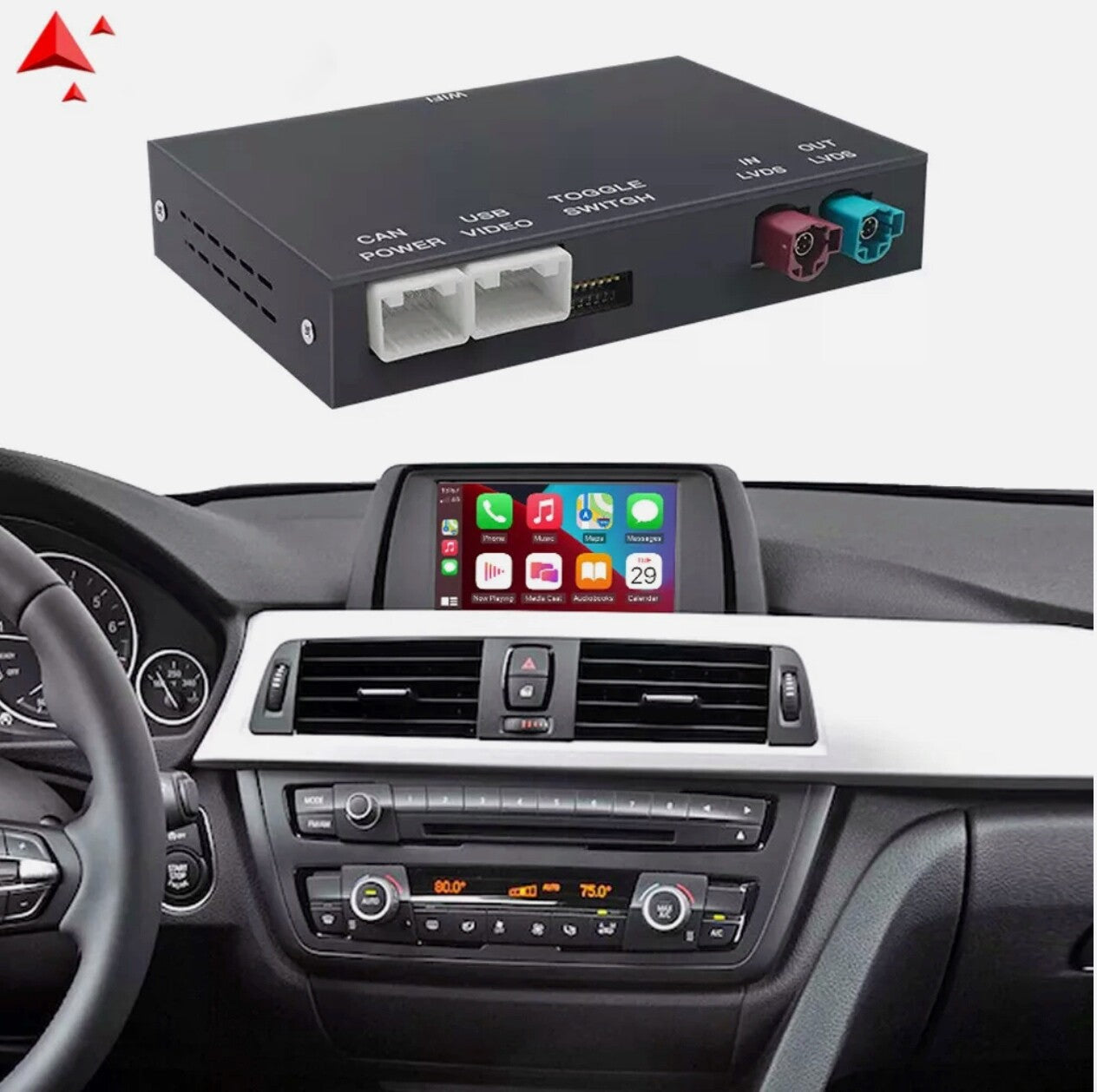 Compatible with for BMW NBT 1 2 3 4 5 series F10 X1 X3 F25 F26 F48 Wireless CarPlay Android Auto