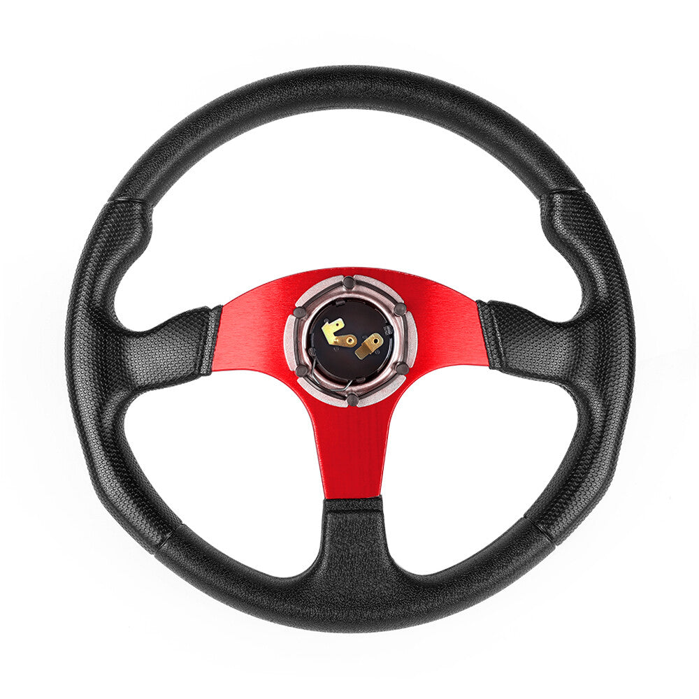 Red 6 Bolt 14 Universal Drifting Racing Steering Wheel Aluminum