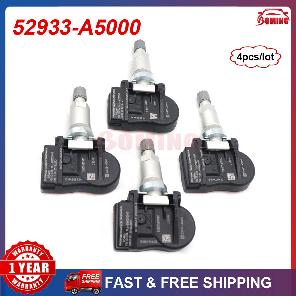 4X TIRE PRESSURE SENSOR TPMS 52933-A5000 for Hyundai Accent for Kia Cadenza