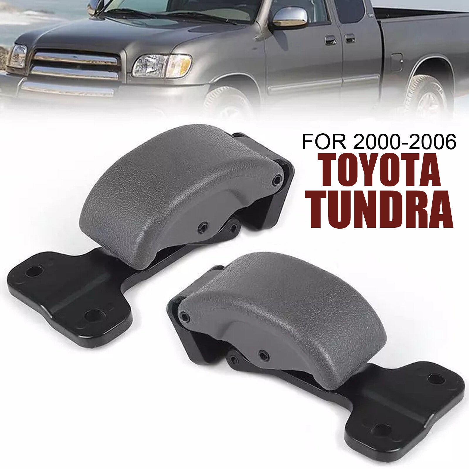 Pair for Toyota Tundra 2000-2006 Rear Glass Window Latch Lock Left Right Gray
